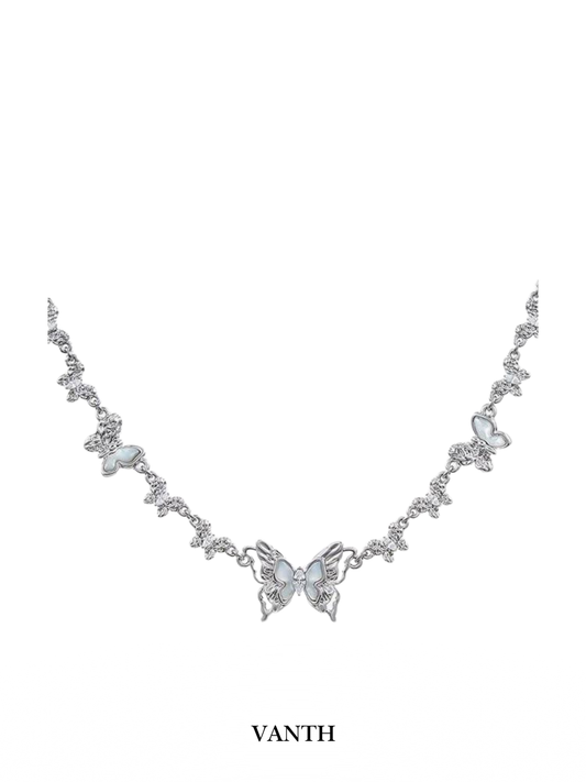 Opal Butterfly Kolye