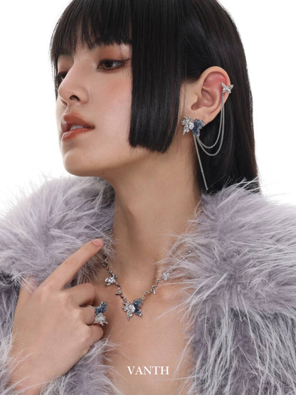 Crystal Chain Küpe